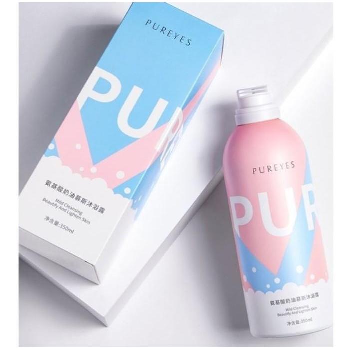 Sabun Mandi Korea Glow Pureyes Whitening Gel Shower Foam Botol Berbusa YM