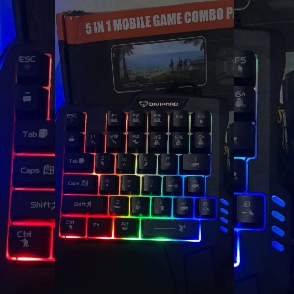 Keyboard Gaming One hand Divipard
