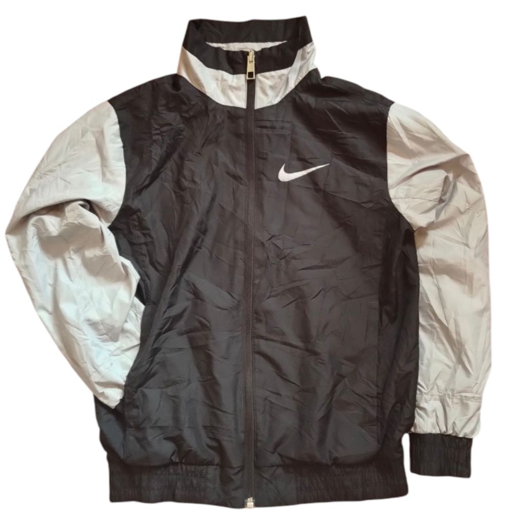 NIKE Windbreaker Jacket Anak Black Grey