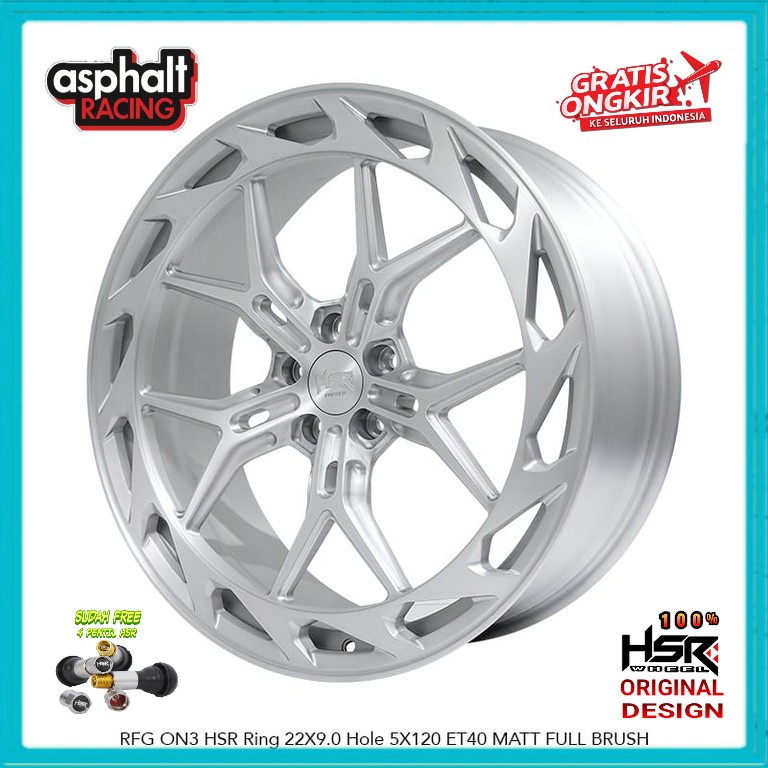 Velg Mobil Ring 22 Hsr RFG ON3 Pcd 5x120 Lebar 9 R22 Untuk Bmw Byd Sealion Seal Landrover