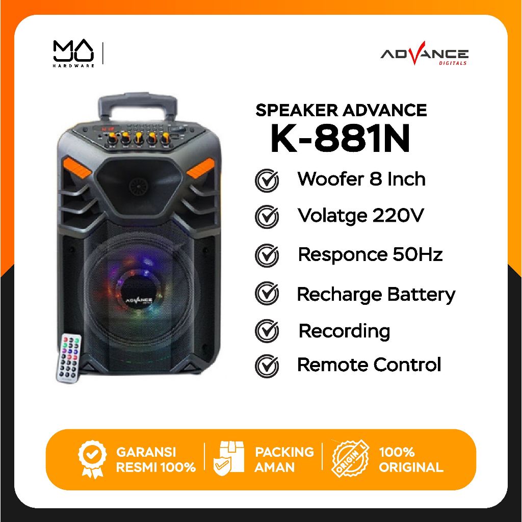 Speaker Advance K-881N - Garansi Resmi