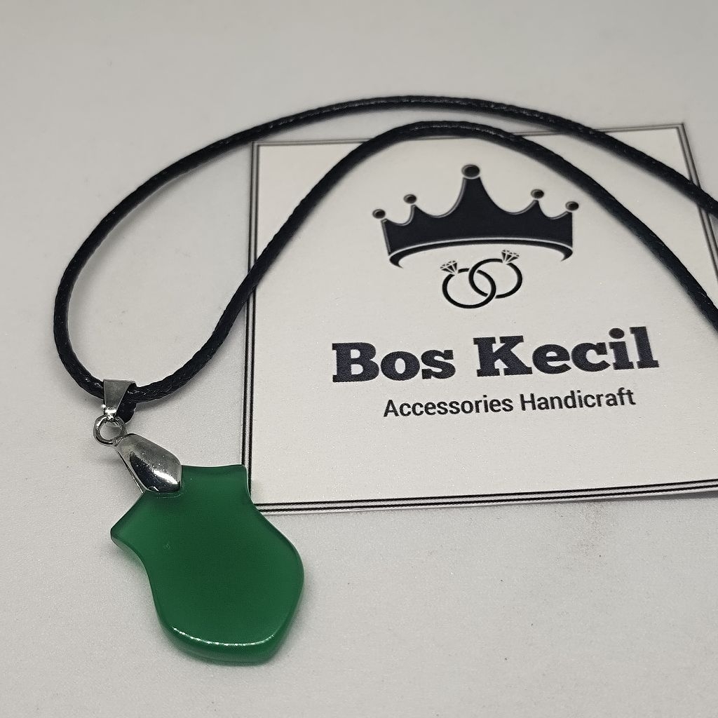 liontin kalung batu yaman ahdhor terompah / liontin kalung yaman ahdhor terompah natural / kalung ta