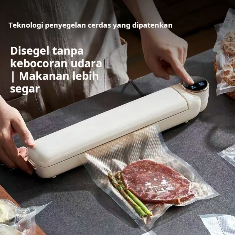 vacuum sealer makanan/ Tampilan digital LED/Vacuum Sealer /Vacuum Sealer Plastik/Kirim 10 kantong
