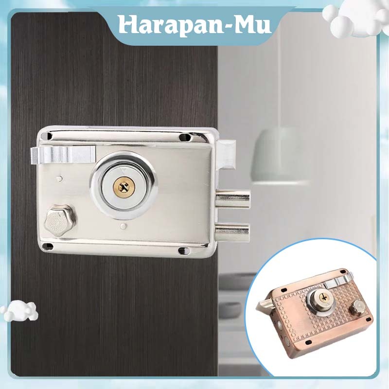 Kunci Pintu Otomatis Rumah / Kunci Pintu Otomatis / Kunci Pintu Gerbang Otomatis Antik Vintage