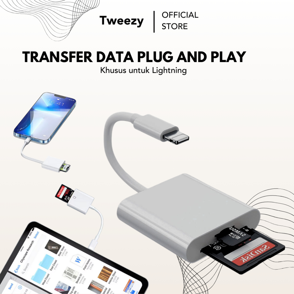 Cable Lighting to SD+TF For Iphone Macbook Reader Camera 2in1 to SD Card TF Memory Card OTG Adapter