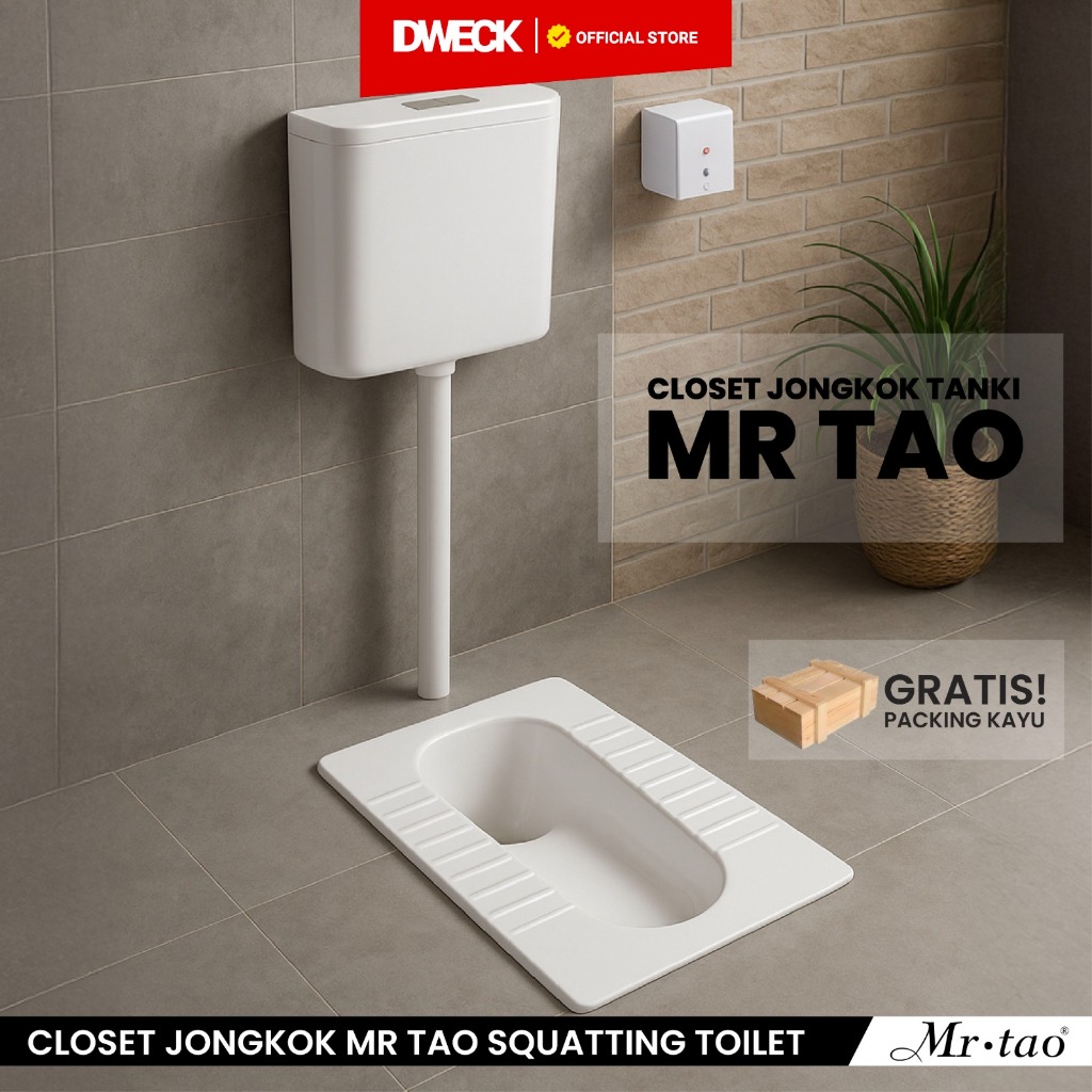 Closet Jongkok Tangki MR TAO Tipe 506 Original Flush