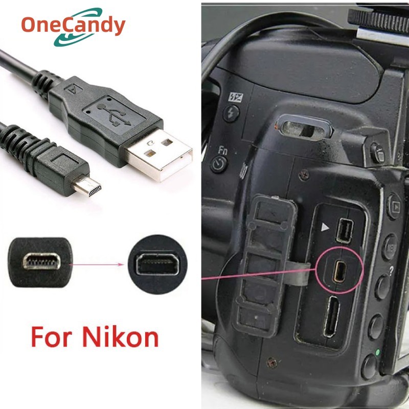 150cm Kabel Data / USB Cable UC-E6 2.0 8Pin For Nikon DSLR Coolpix S2500 S2700 S3500 D7500 D750 D720