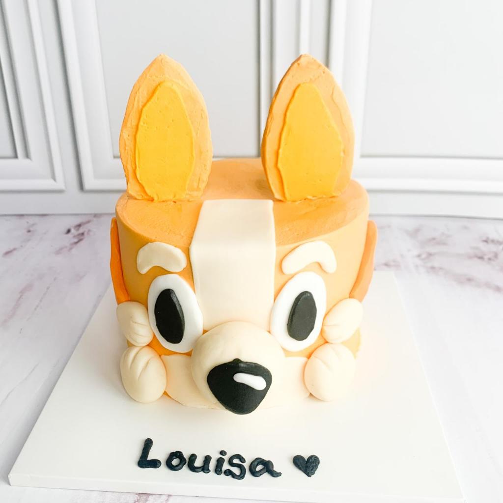 Kue Ulang Tahun/Birthday cake/Kue Ultah tema Bluey/Buey cake/Mini Cake