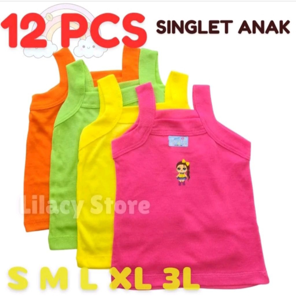 kaos dalam anak motif 12pcs