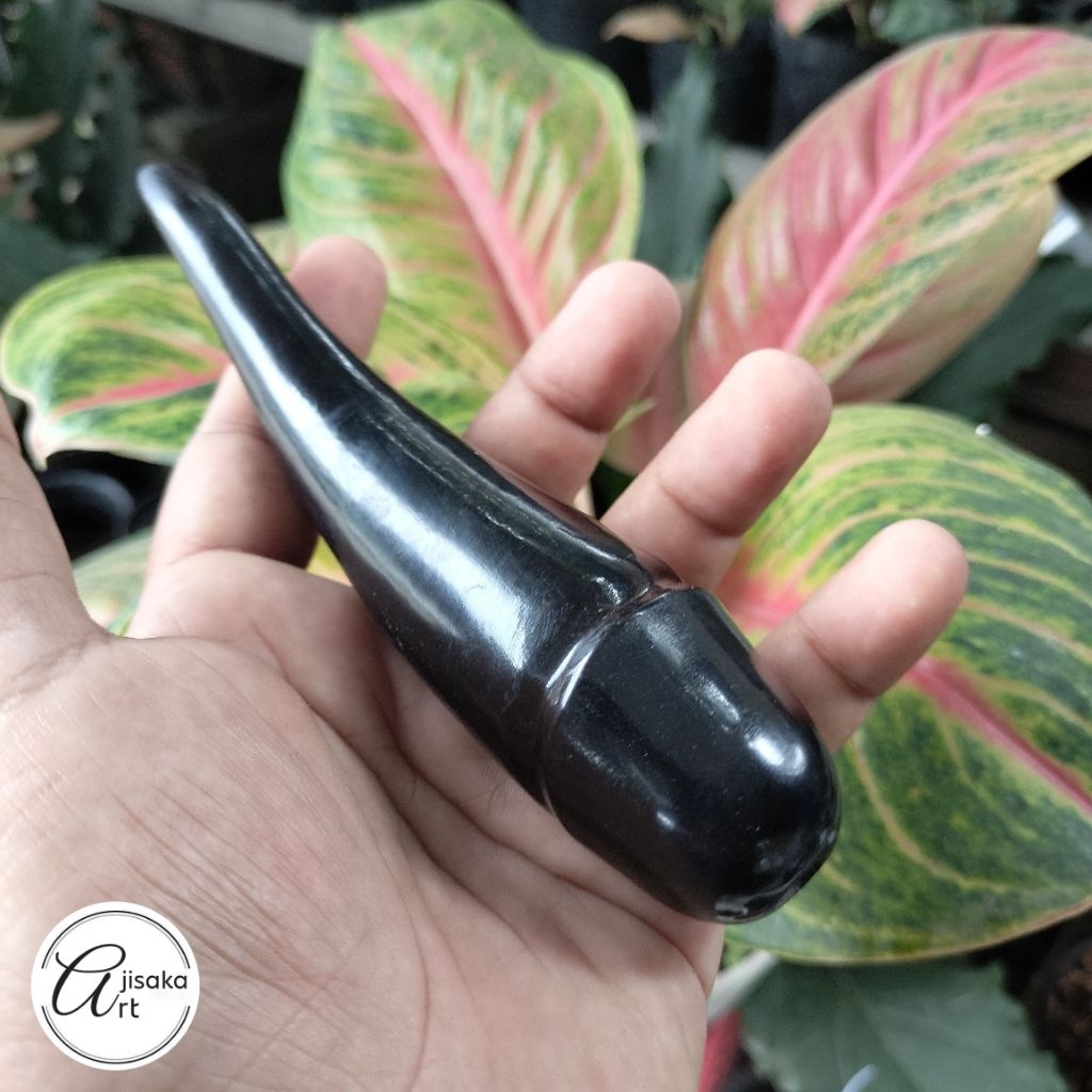 AJISAKA_ART | pipa once / once cangklong unik dan antik kayu kelor hitam