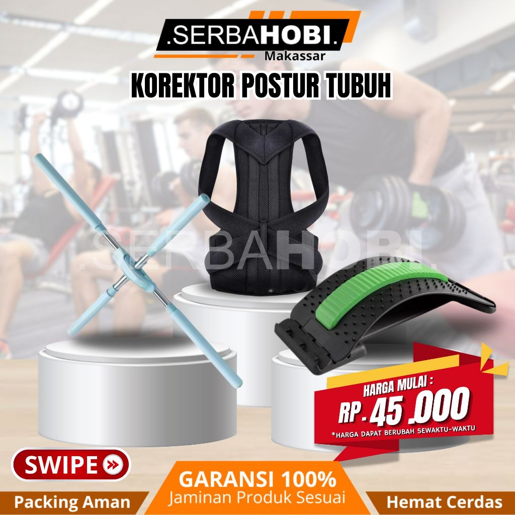 Tongkat Postur Tubuh / Korset Punggung untuk Penegak / Alat Korektor Postur Punggung Berkualitas