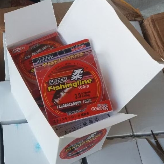 Senar Pancing 100m Super Strong 100% Fluorocarbon Fishing Line