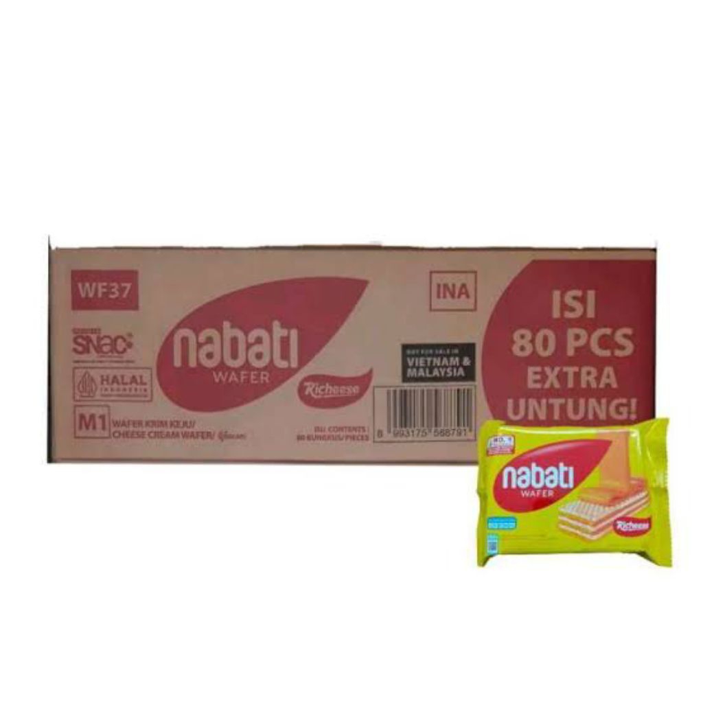 Wafer Nabati 1 Dus/ isi 80pcs Extra Untung Exp 2026 PROMO PAYDAY