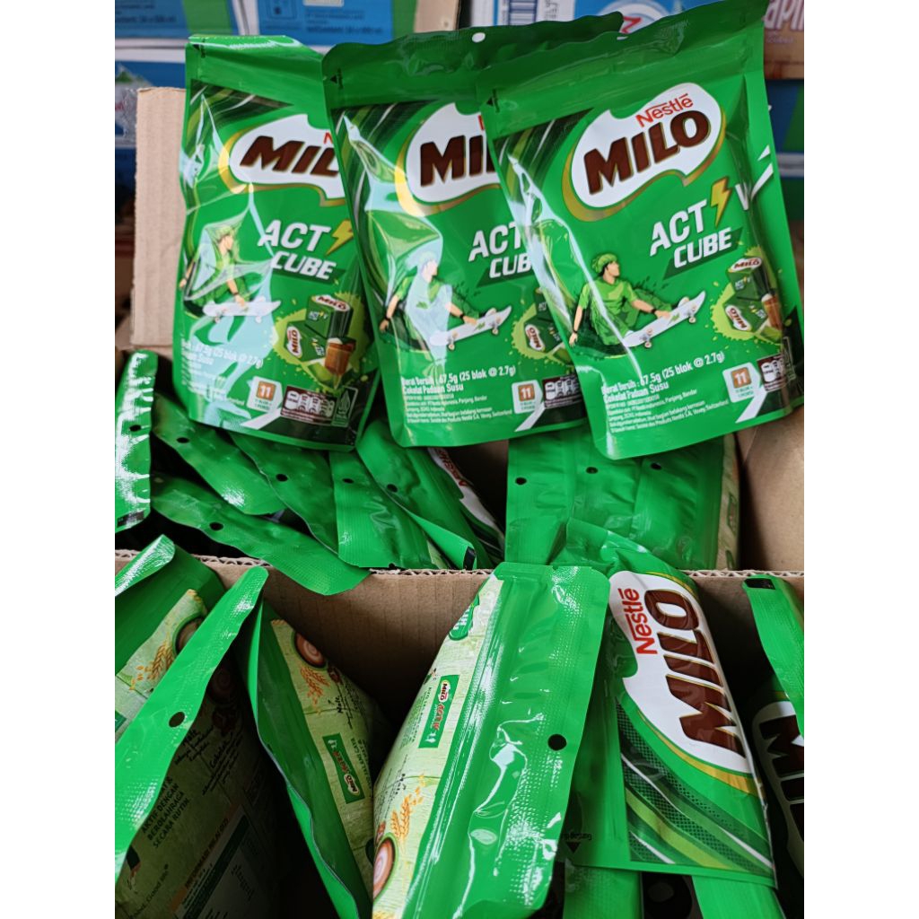 Milo cube isi 25 permen susu coklat