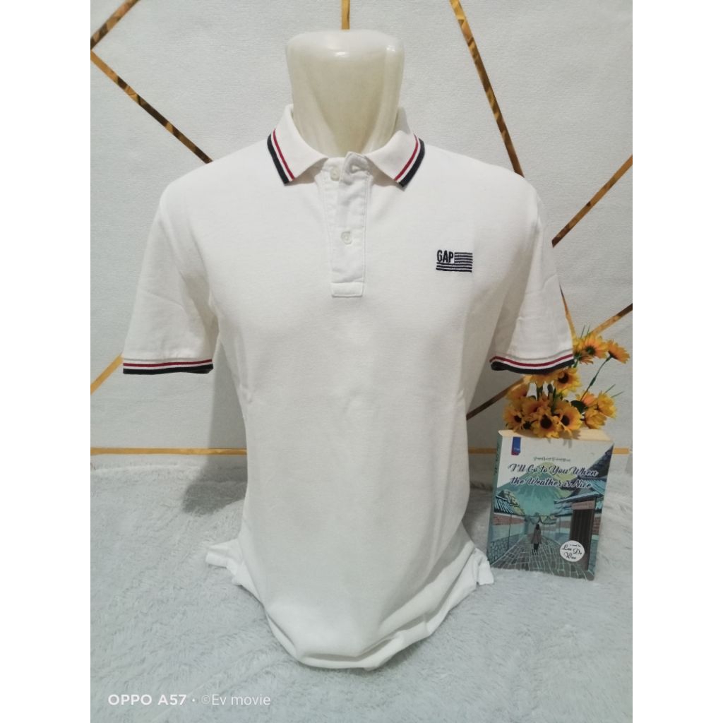 kaos kerah polo Gap twintipped