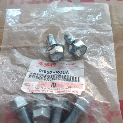 BAUT DUDUKAN PANGKON KALIPER BELAKANG SUZUKI SATRIA 2TAK HIU LUMBA RK COOL ORIGINAL SGP JAPAN 01550-