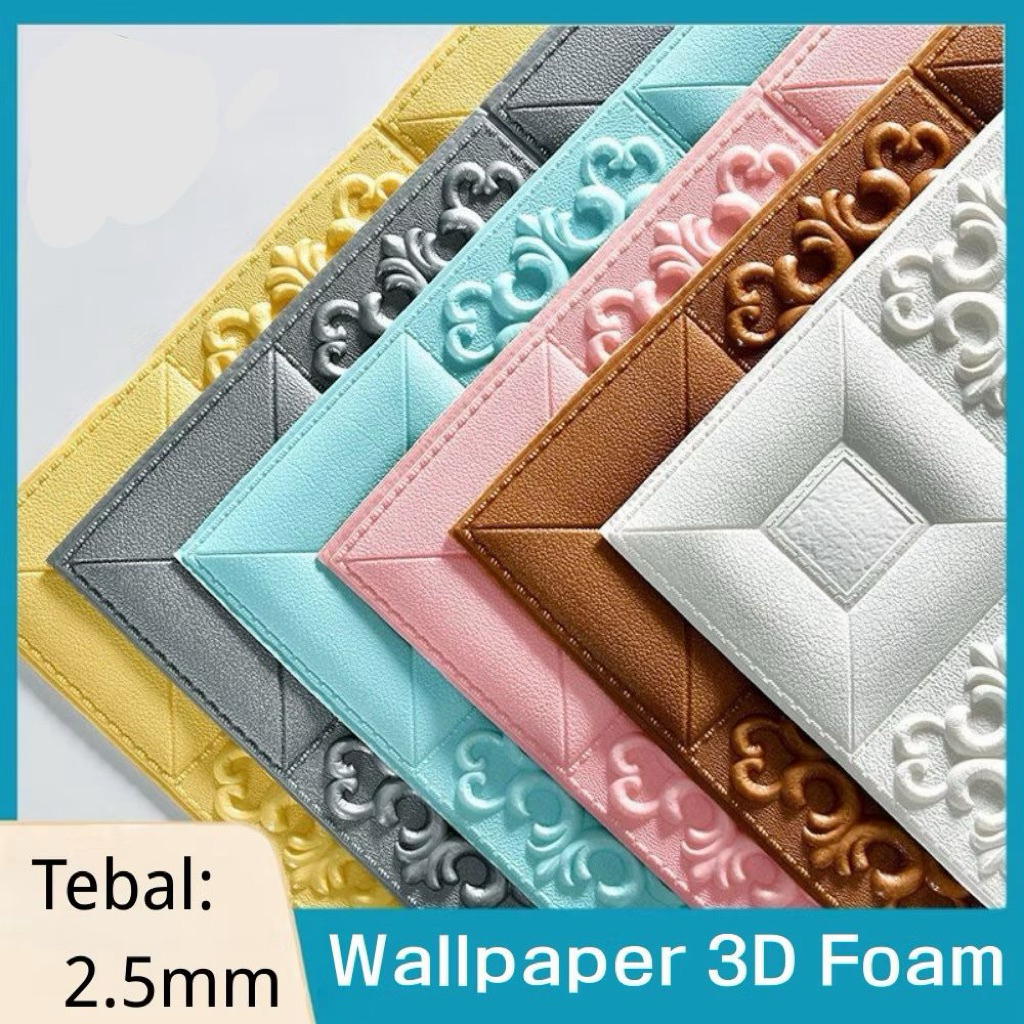 Wallpaper dinding 3D motif batik✨