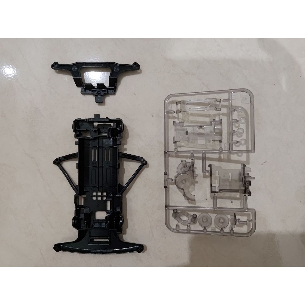 Chassis SFM Hitam + Akar Belakang + Gearbox Hitam Transparan Merek DAXING