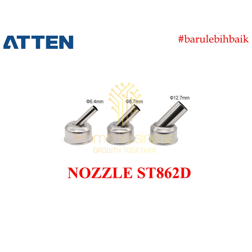 Nozle Nozzle Nozel Bengkok Mata Solder Uap Blower ATTEN ST862D ST862 45 Derajat Bengkok Nozzle Solde