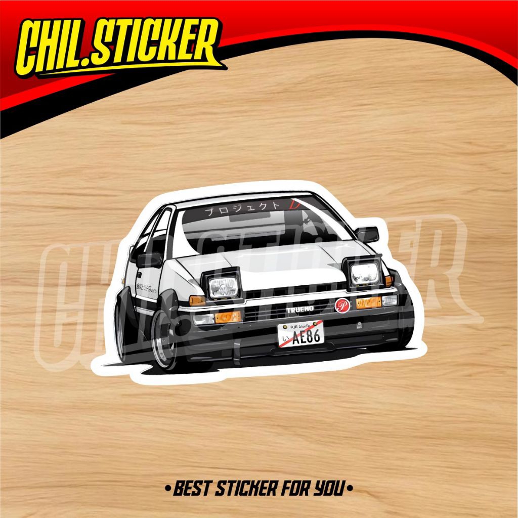 STIKER AE86 TRUENO Sticker AE86 Mobil Sticker Logo Mobil AE 86