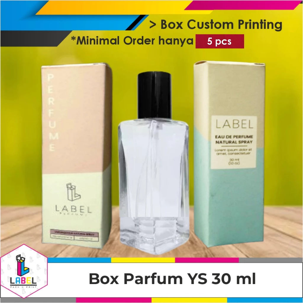 Box  Kemasan / Dus Parfum YS'L 30ml Custom Desain FullPrint