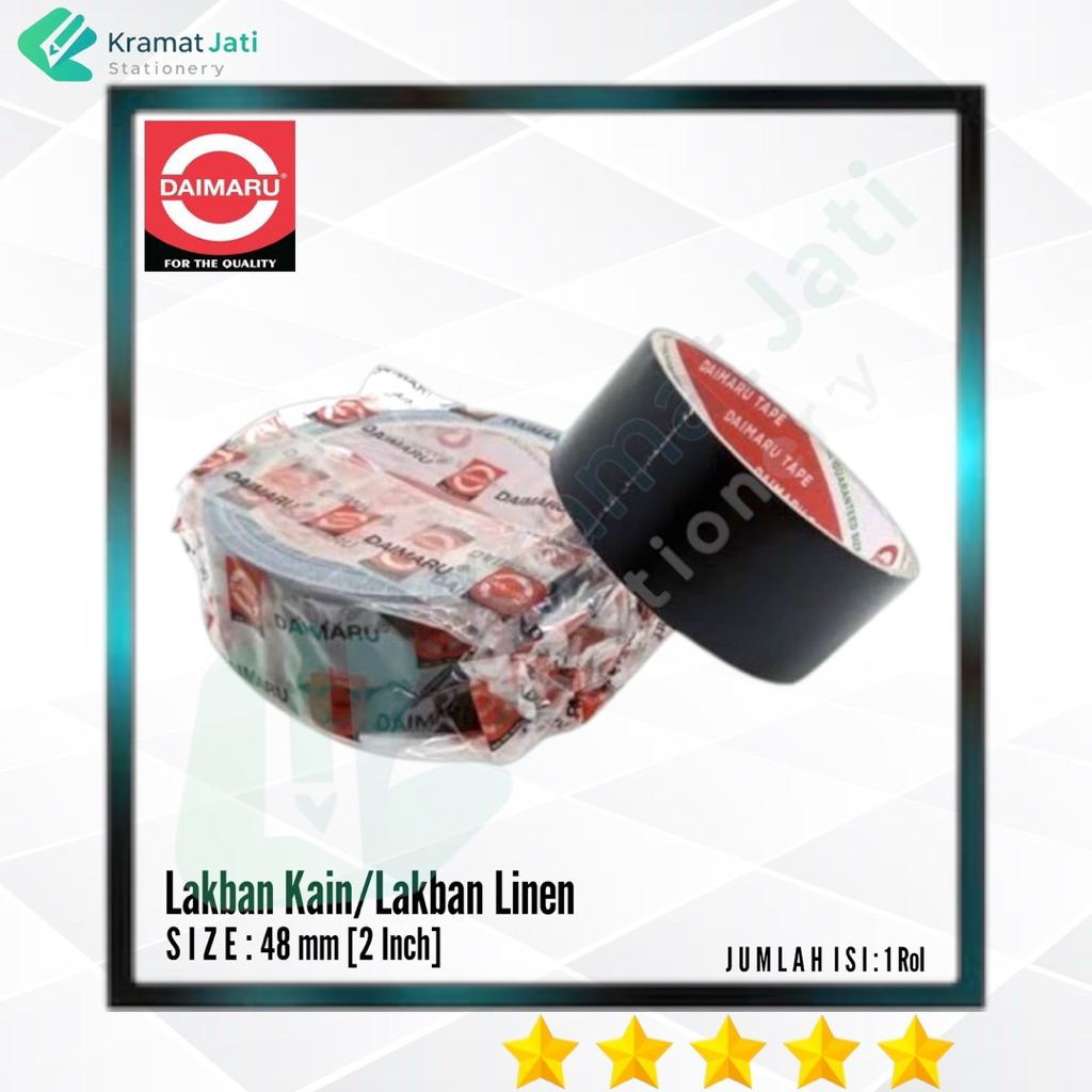 DAIMARU Lakban Jilid/Linen/Kain 2 Inch 48mm [1 Roll]