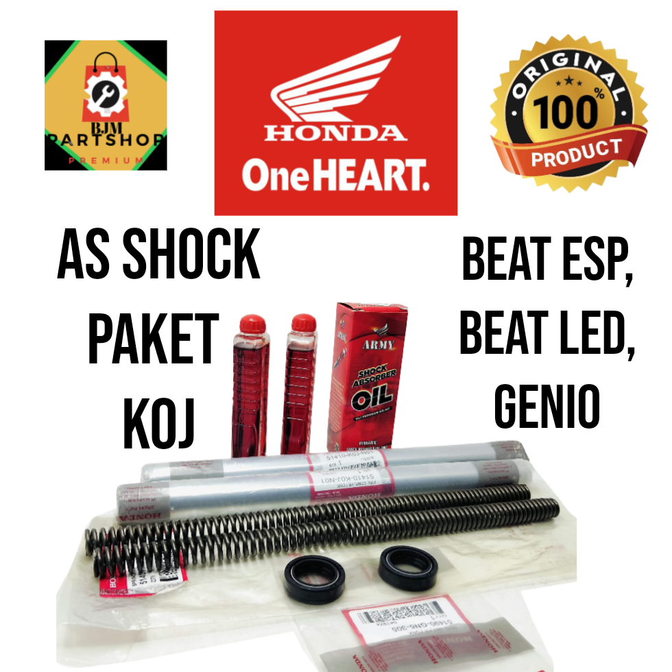 AS SHOCK PAKET_KOJ ORIGINAL HONDA_BEAT ESP ,BEAT LED ,GENIO_ORIGINAL HONDA BEAT