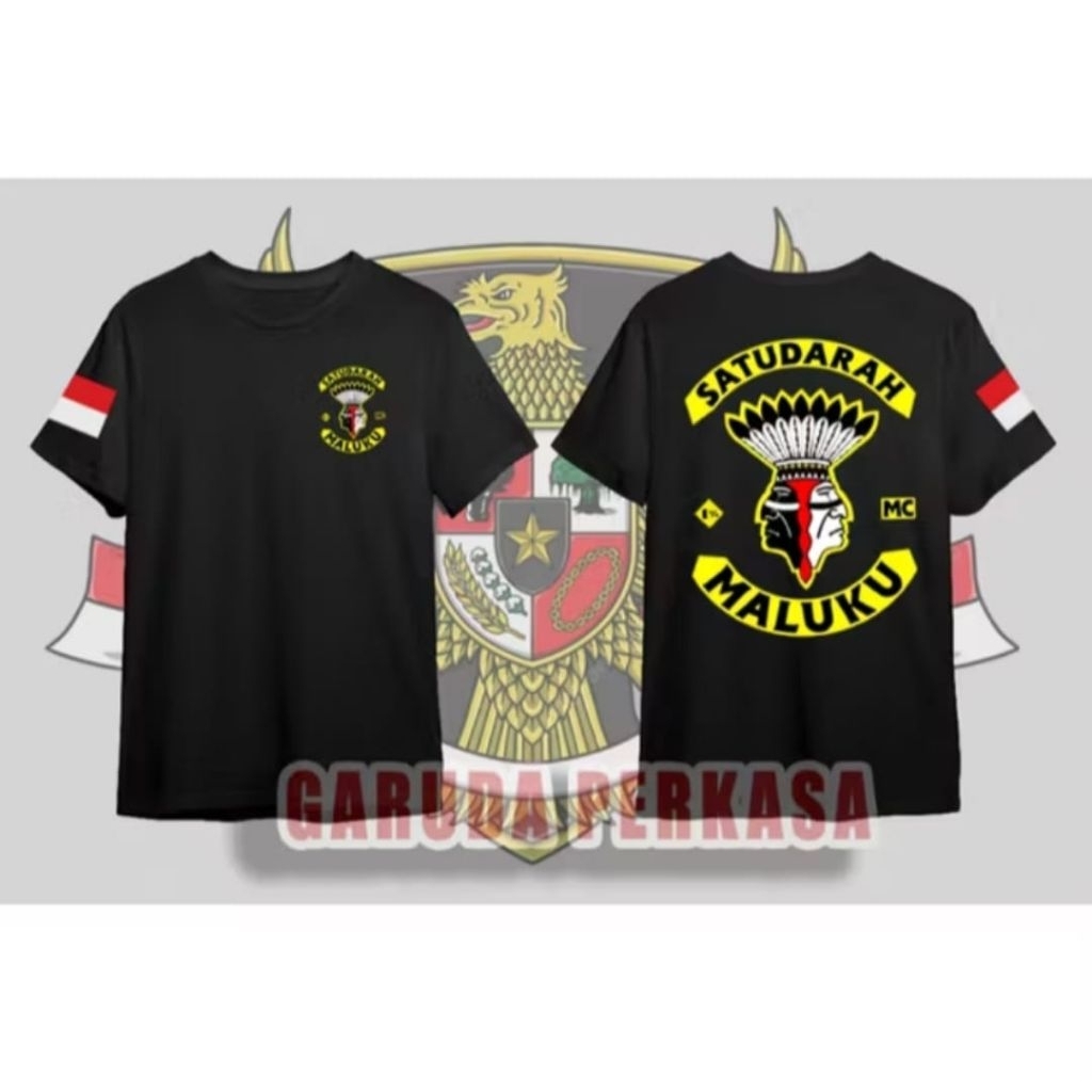 Kaos Distro Satu Darah Maluku // Tshirt Distro Viral