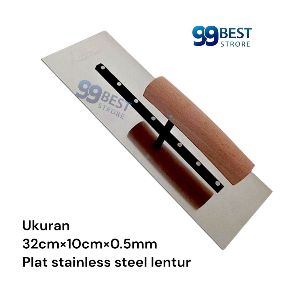 Raskam stainless steel roskam plester dinding trowel acian skim