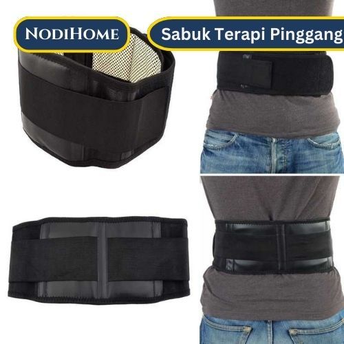 Sabuk Terapi Pinggang - 256 Titik batu Tourmaline Panas - Alat Terapi Pinggang
