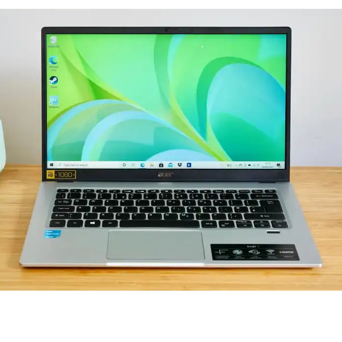 Laptop Acer Swift 1 SF114-34 Intel Pentium Silver N6000 Ram 8Gb Ssd 512Gb Windows 11 Siap Pakai