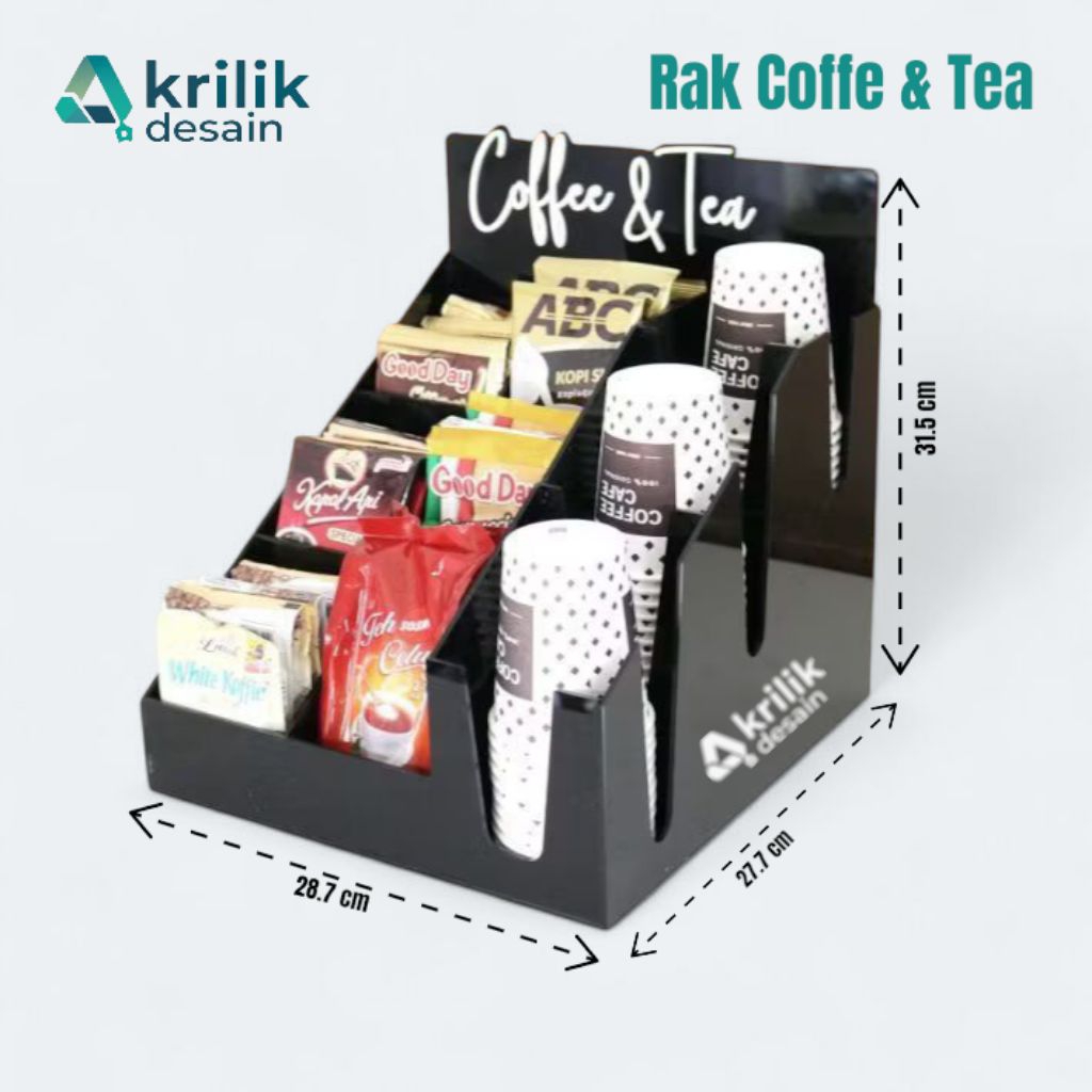 Rak kopi cup|akrilik display kopi sachet dan cup|rak kopi aesthetic |akrilik tempat kopi