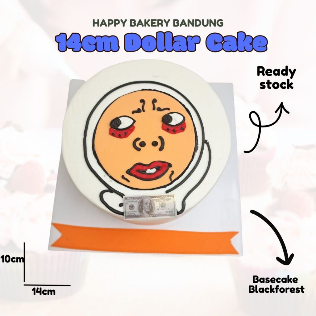 dollar cake/ kue ulang tahun dollar/ ugly cake. ready stock langsung kirim