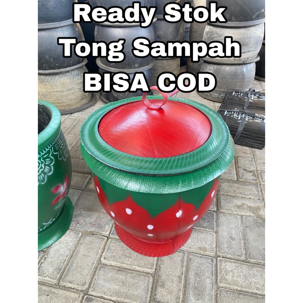 (READY STOK) Tempat Sampah Karet Bak Sampah Karet Tempat Sampah Karet Ban Tong Sampah Karet Ban