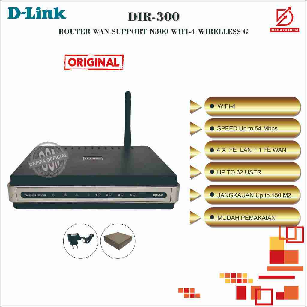 Router Wireless Wifi dlink D-Link DIR-300 Normal not Modem GSM