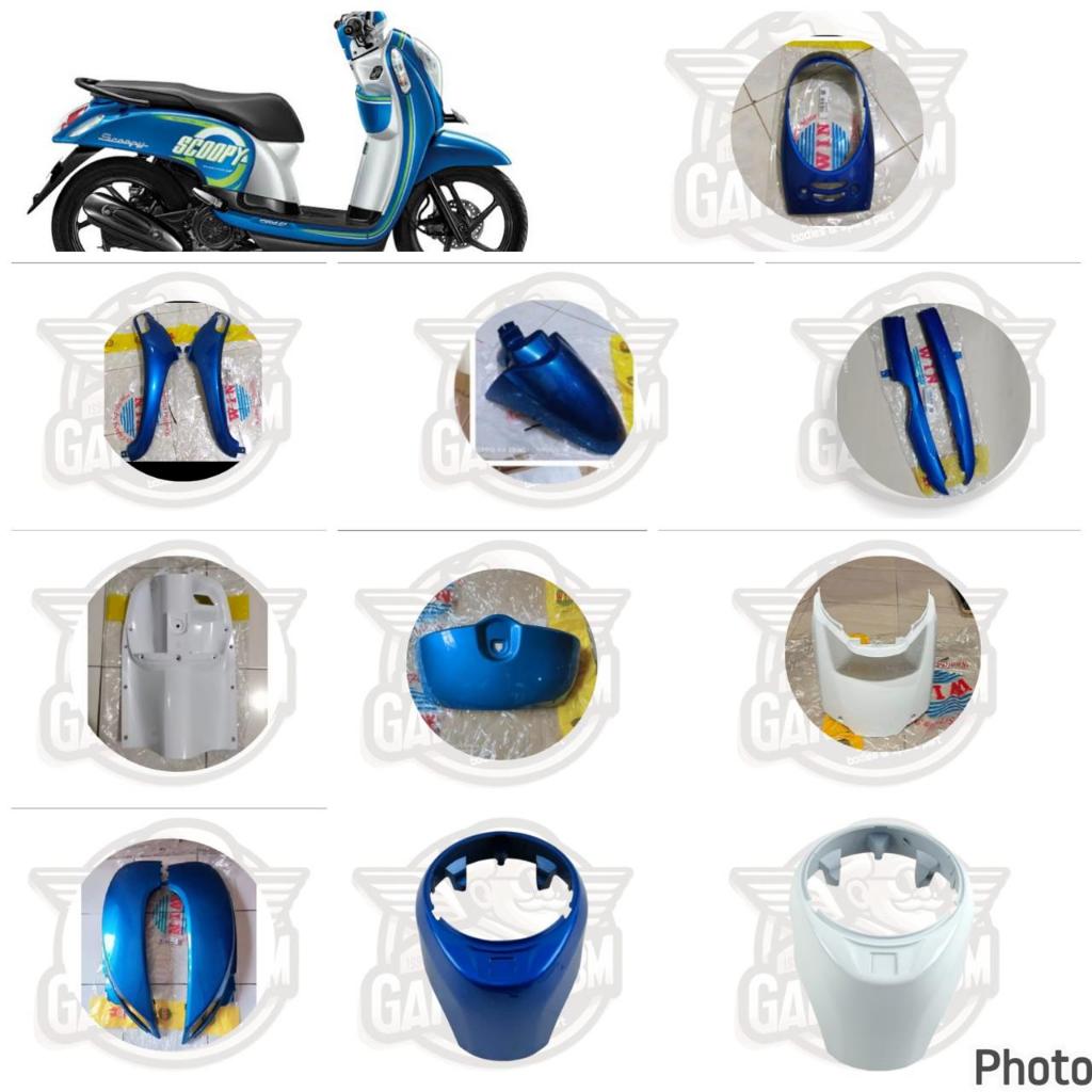 WIN ORIGINAL Jual Satuan / Jual Eceran Cover Full Body Bodi Halus Honda Scoopy fi esp k16 2013 2014 