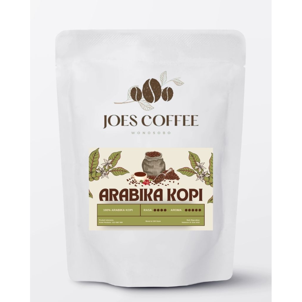 JOES COFFEE KOPI ARABIKA KHAS PEGUNUNGAN WONOSOBO