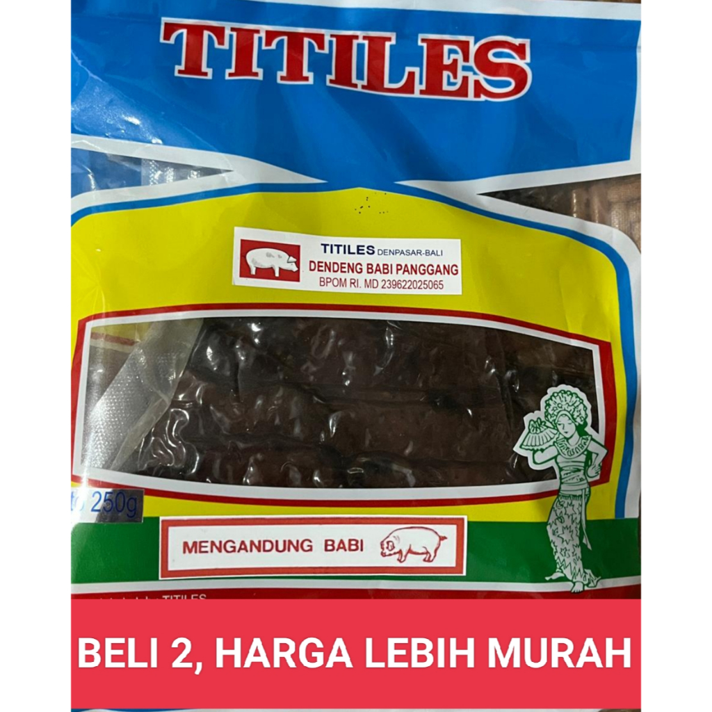 Dendeng Babi Panggang Manis TITILES BALI - 250gr