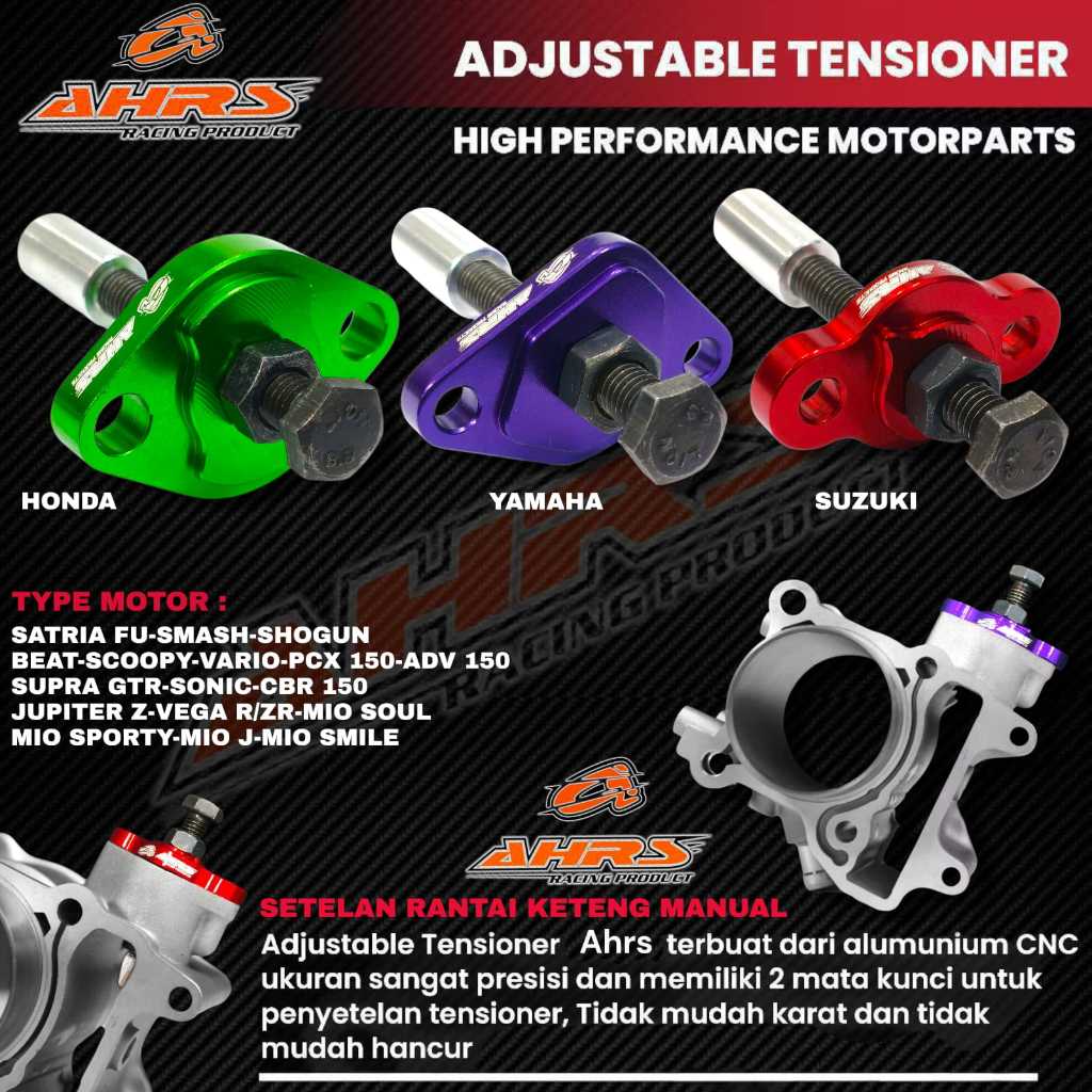 Tonjokan Tensioner Setelan Rantai Keteng Manual Asli CNC Ahrs Semua Motor Beat Satria Mio Vario Pcx 