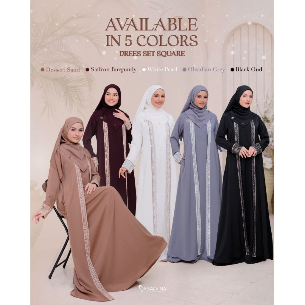 Salvina Hijab Deen Abaya Only Original
