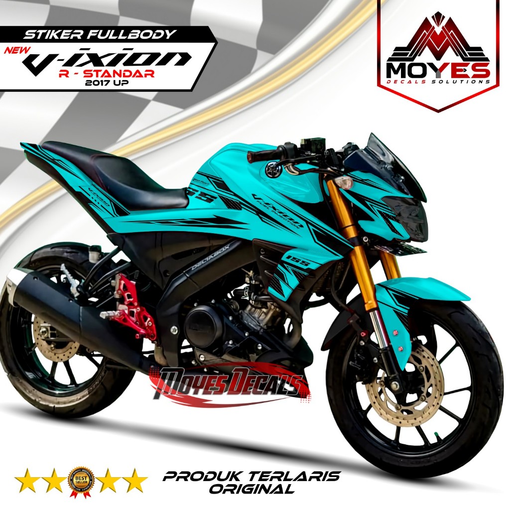 Decal Sticker Vixion R - Decal New Vixion 155 - Stiker Variasi Yamaha Vixion New R Standar 2017-2021