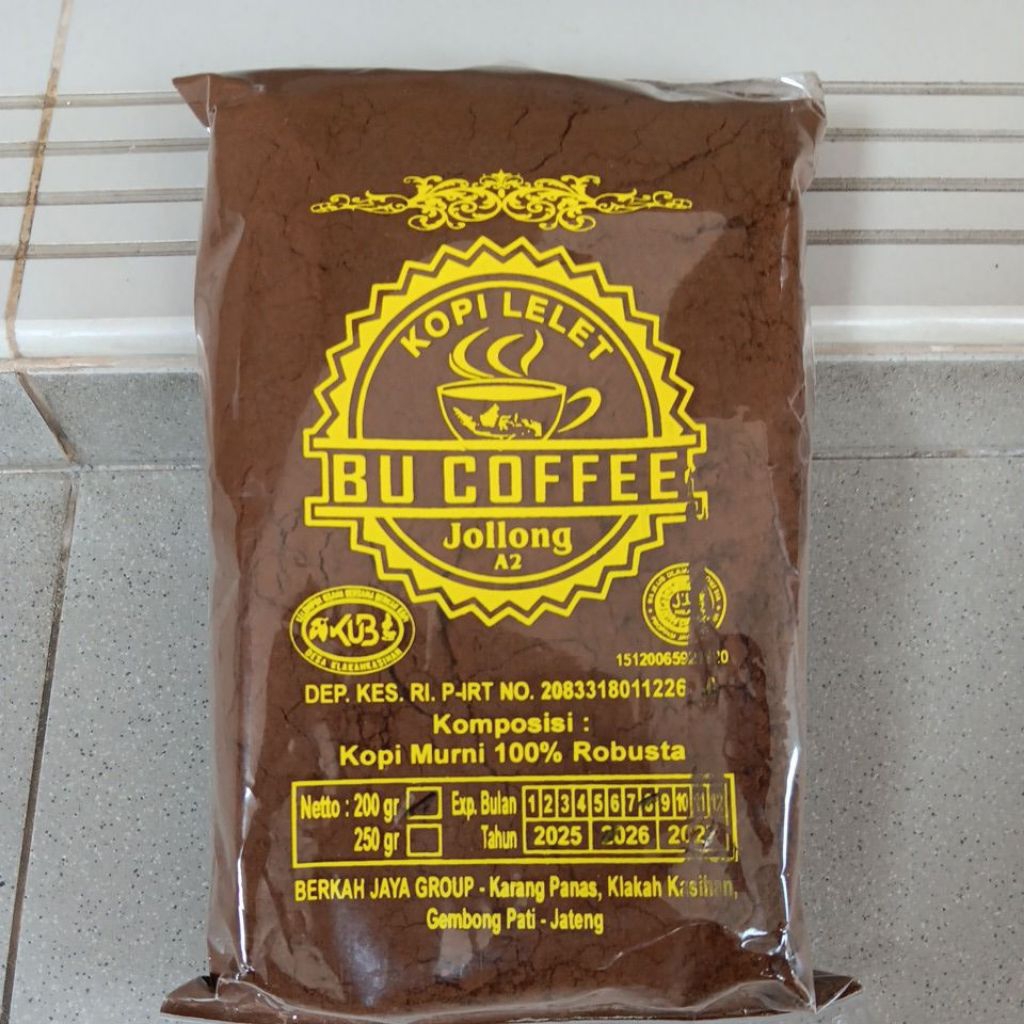 Kopi bubuk / Kopi lelet 200 gr khas jolong pati jawa tengah