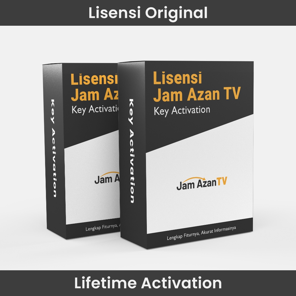 Lisensi Jam Azan TV - TV Azan Masjid - Jam Masjid Pengingat Waktu Salat