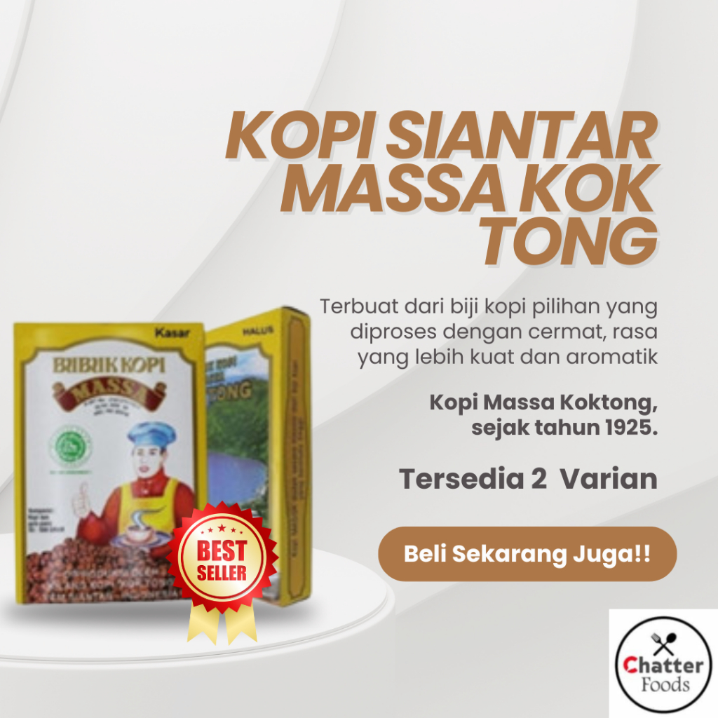 Kopi Hitam / Kopi Massa Kok Tong / Kasar / Kopi ASLI MEDAN 500gr