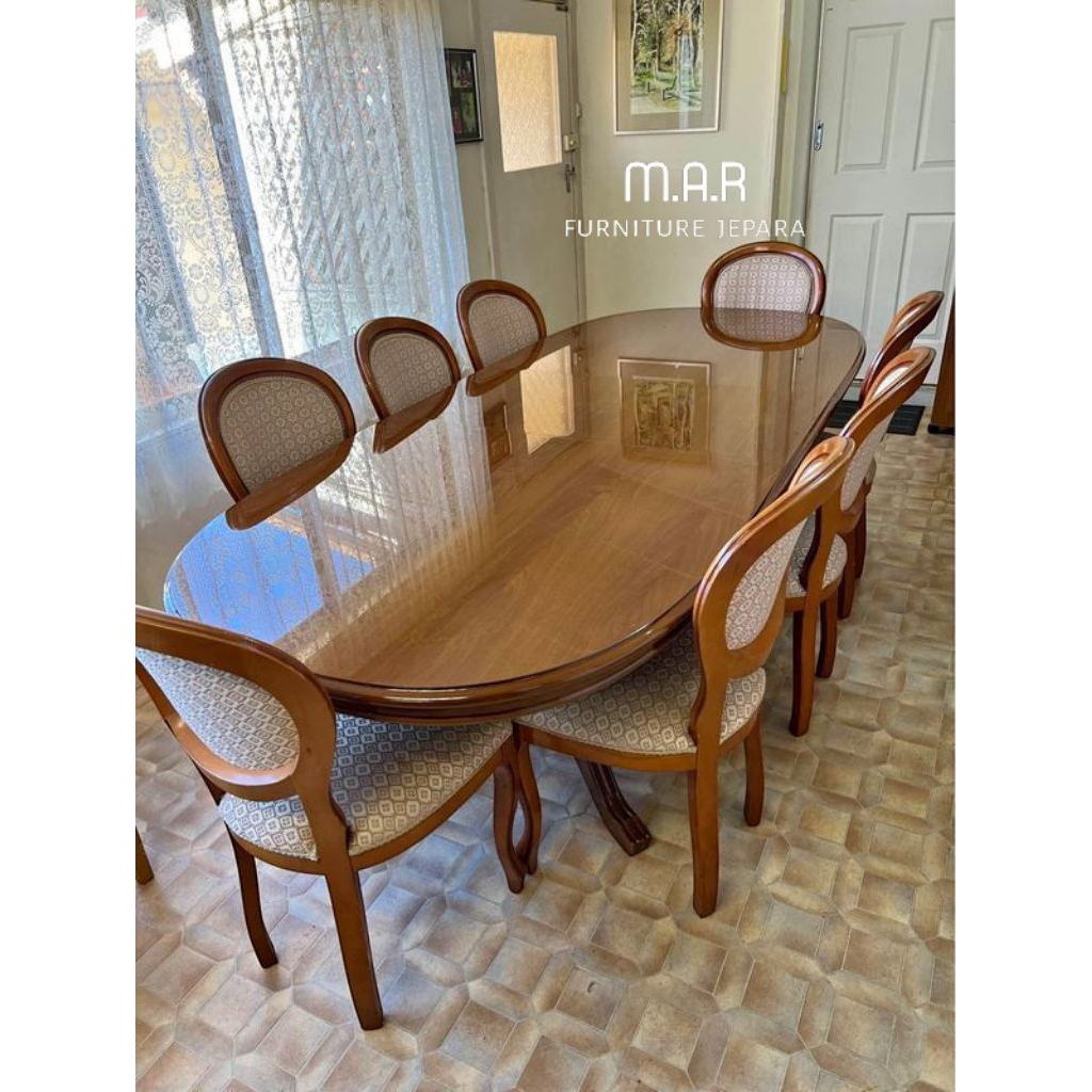 kursi makan - meja makan - kursi makan kayu jati - meja makan kayu jati - kursi makan mewah - kursi 