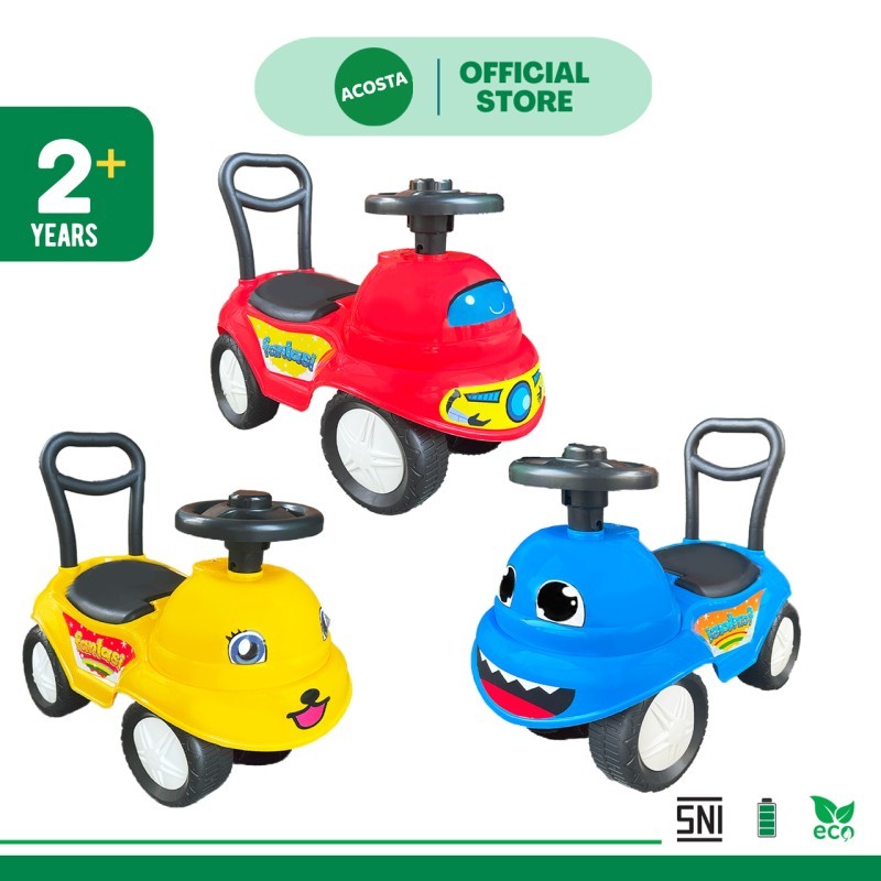 FUNBIKE FANTASY MAINAN TUNGGANG RIDE ON BERMUSIK NYAMAN ADA BAGASI