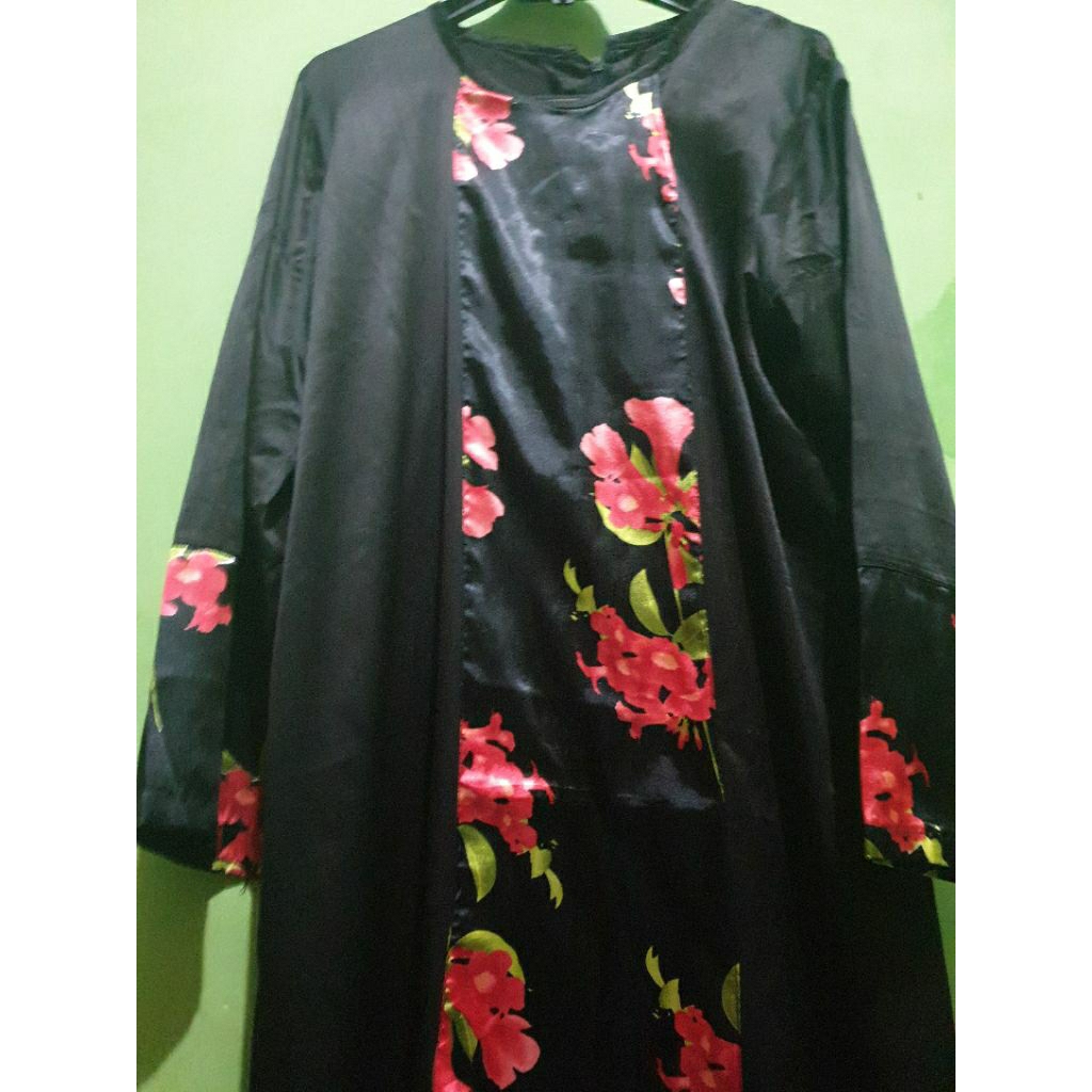 gamis preloved bahan satin
