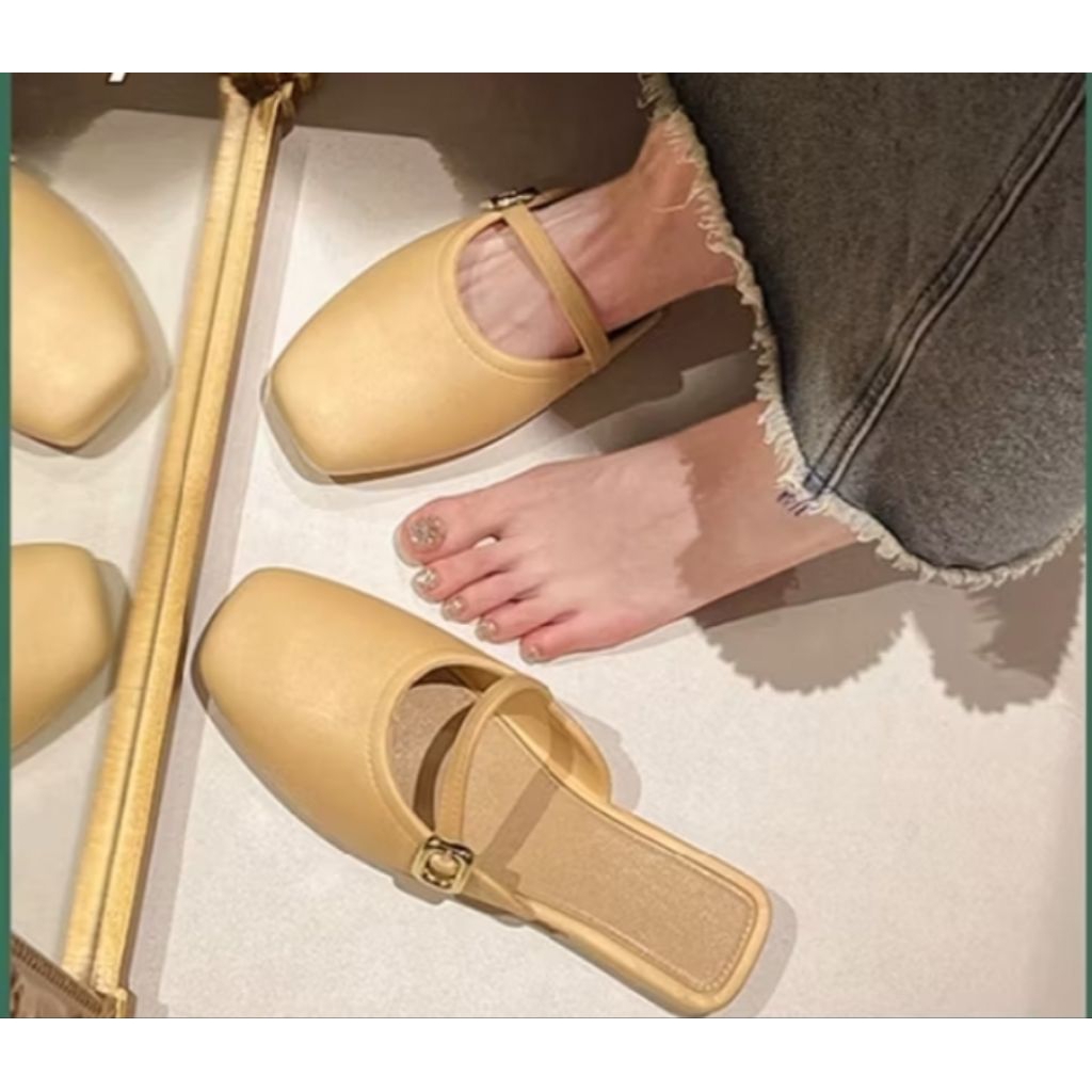 Sandal karet wanita selop kekinian