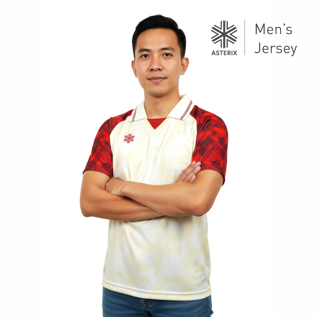 Jersey Baju Bola Futsal Kerah ASTERIX Men's Jersey Collar