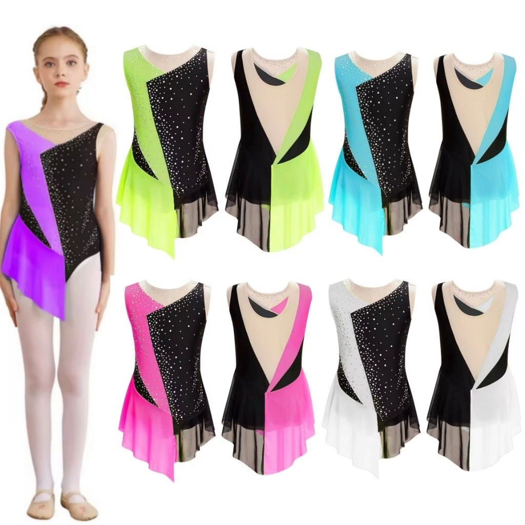 (READY STOCK 166) Leotard Gymnastic Rhythmic/Leotard Ice skating/Leotard Inline skate